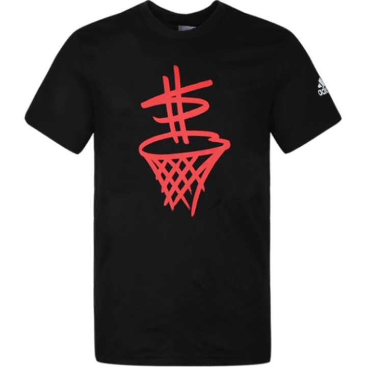 Adidas Adidas T Shirts Men's Black Crew Neck Moderate