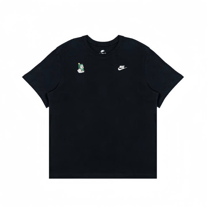 Nike Nike T Shirts Unisex Black Crew Neck Moderate Straight Fit
