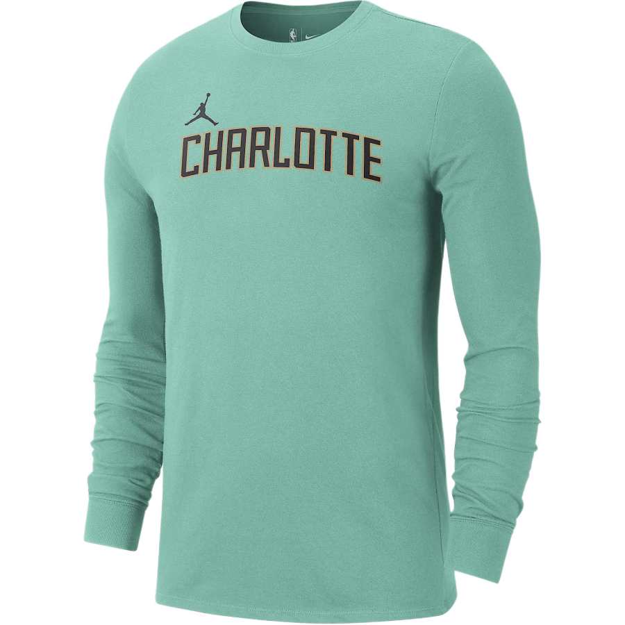 Jordan Nike Charlotte Hornets Essential City Edition Men's Jordan Nba Long Sleeve T Shirt