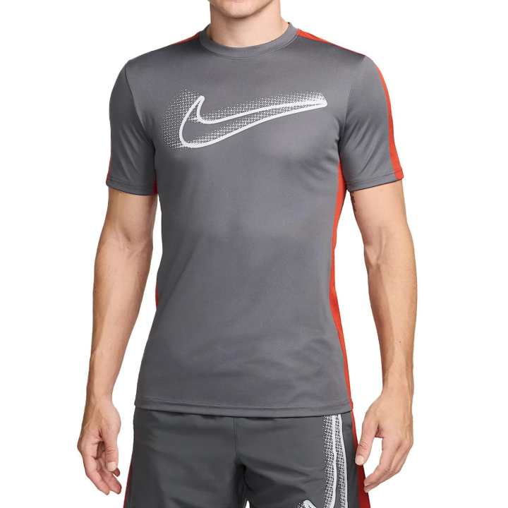 Nike Nike Academy T Shirt Men's Iron Gray/Dragon Red/Pure Platinum