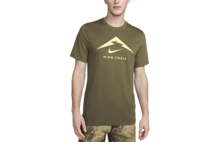 Nike Nike Dri FIT T Shirt Men's Medium Olive