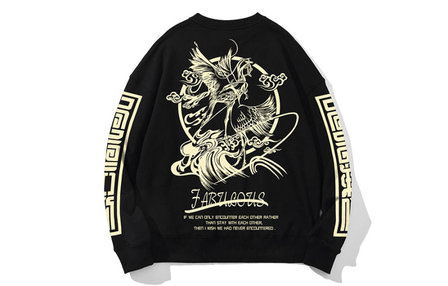SANSYAS Sweatshirts Unisex Crew Neck Moderate Regular