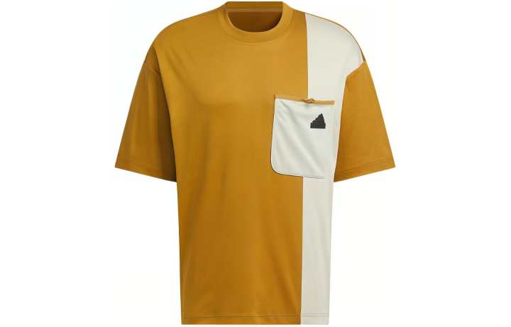 Adidas Adidas T Shirts Men's Yellow Crew Neck Moderate