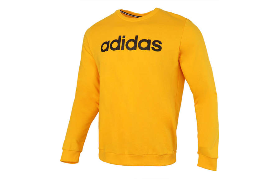 Adidas Adidas Sweatshirts Men's Yellow Crew Neck Moderate Regular