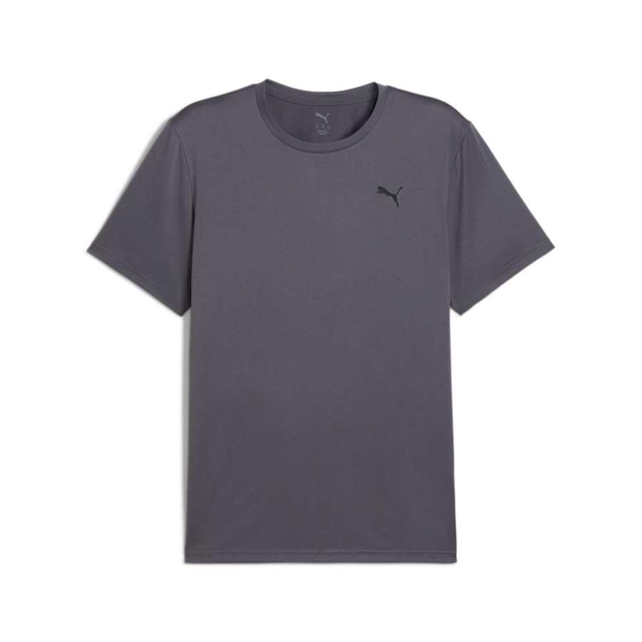 PUMA T Shirts Men's Gray/69 Crew Neck Moderate