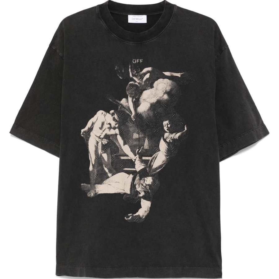 OFF-WHITE OFF WHITE Martyrdom print T shirt