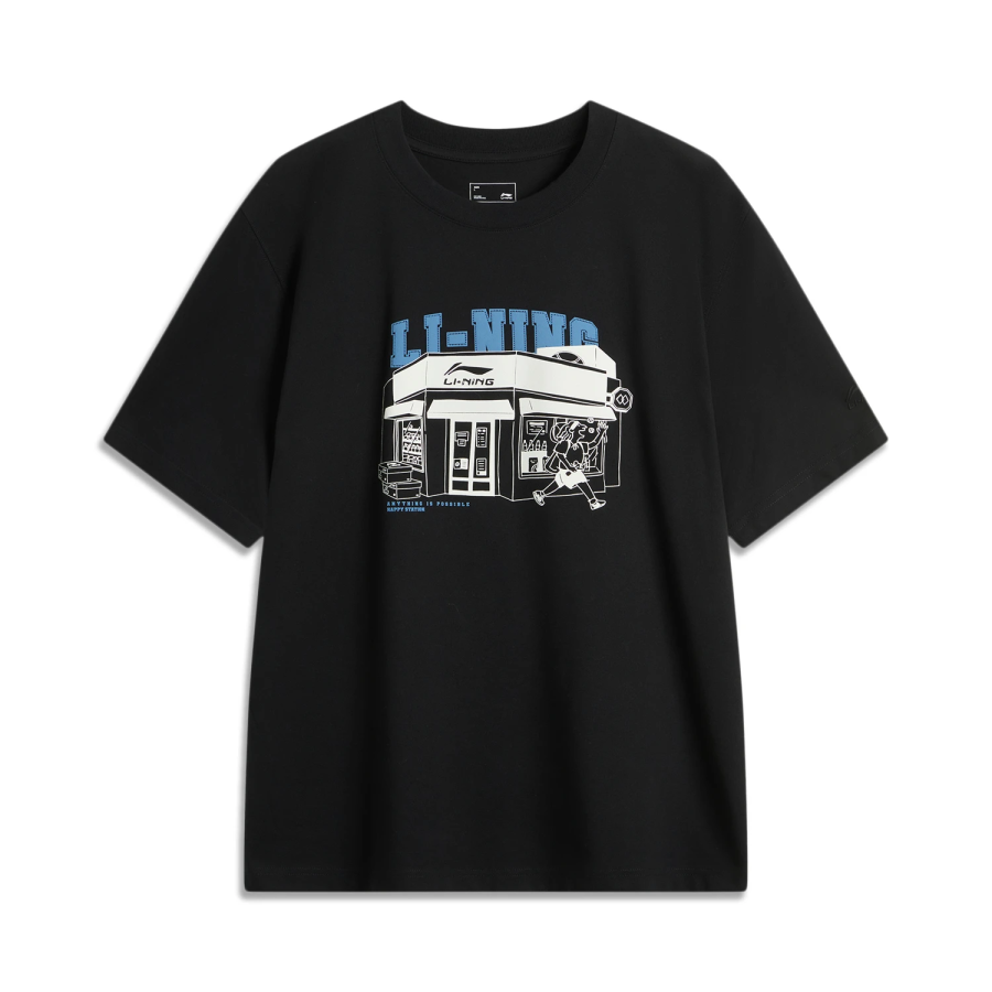 Li-Ning Li Ning Sports Lifestyle Collection Sports Trendy Collection T Shirt Men's Black