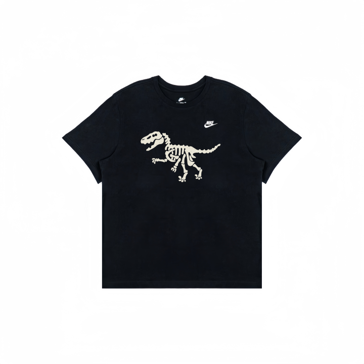Nike Nike T Shirts Unisex Black Crew Neck Moderate Straight Fit