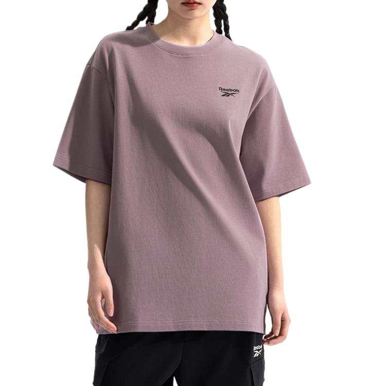 Reebok T Shirt Unisex Gray Purple