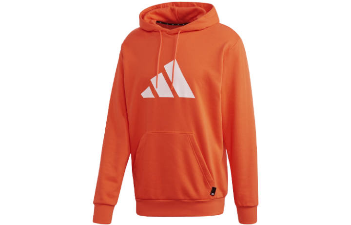 Adidas Adidas Sweatshirts Men's Half Neon Red Hooded Moderate Regular