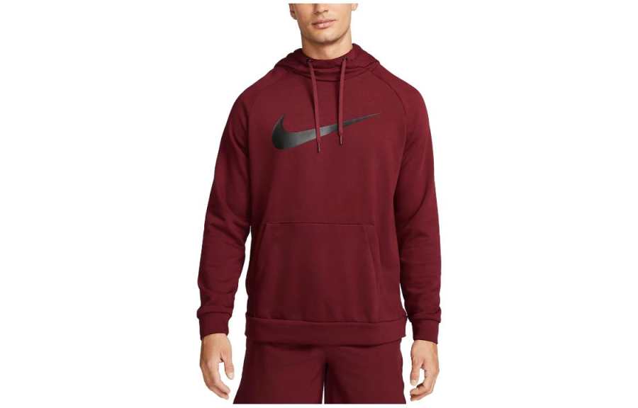 Nike Nike Sweatshirts Men's Burgundy Hooded Moderate Other