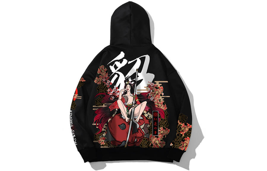 SANSYAS Hooded Loose Fit Sweatshirt Unisex