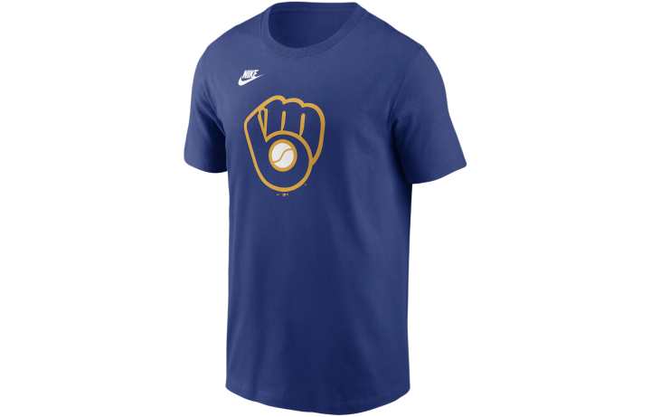 Nike Nike T Shirt Men's Royal Blue Milwaukee Brewers