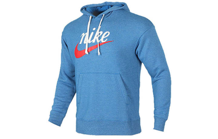 Nike Nike Sweatshirts Men's Blue Hooded Moderate Regular