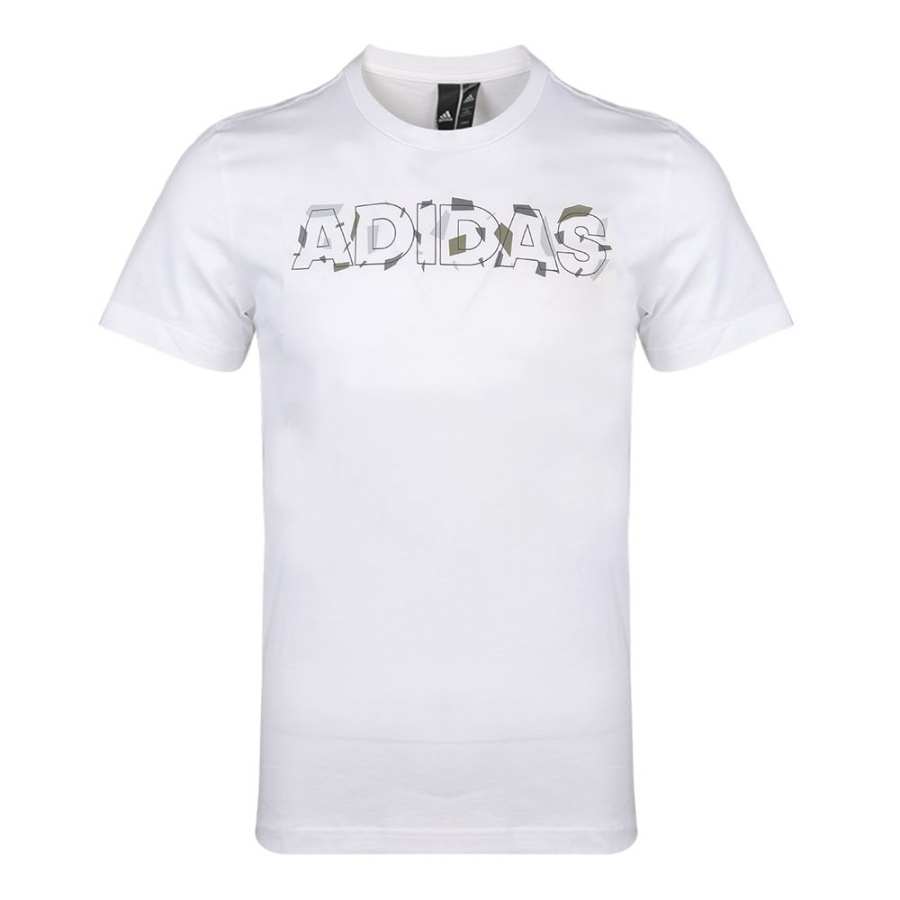 Adidas Adidas T Shirts Men's White Crew Neck Moderate