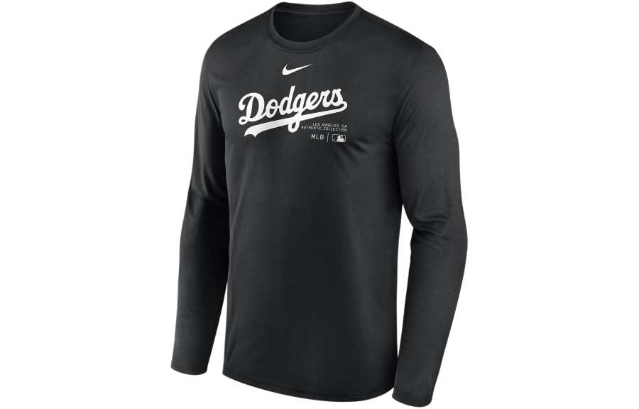 Nike Nike Los Angeles Dodgers Authentic Collection Practice Men's Nike Dri-FIT Mlb Long-Sleeve T-Shirt