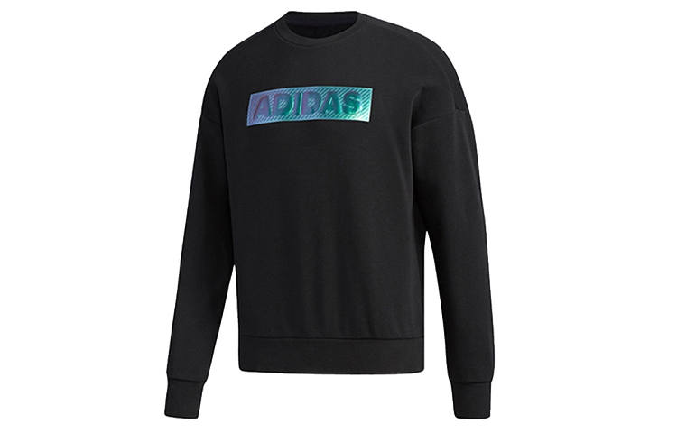 Adidas Adidas Sweatshirts Men's Black Crew Neck Moderate Regular