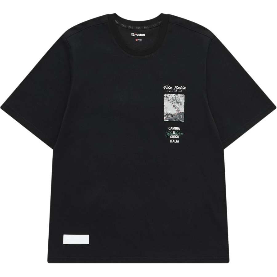 FILA FUSION T Shirt Men's Pitch Black