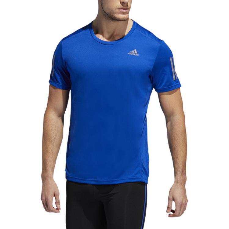 Adidas Adidas T Shirts Men's Blue Crew Neck Moderate