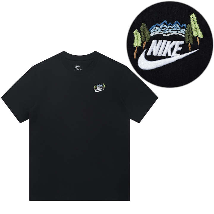 Nike Nike T Shirts Unisex Black Crew Neck Moderate Straight Fit