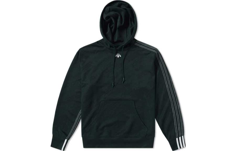 Adidas Originals Alexander Wang Collaboration Sweatshirts Men's Green Hooded Thickened Regular