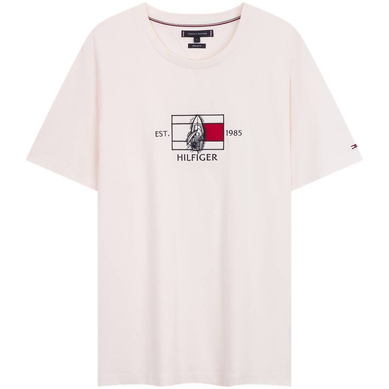 Tommy Hilfiger T Shirts Men's Crew Neck Moderate