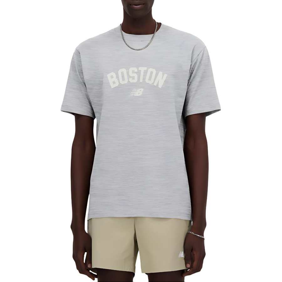 New Balance New Balance Heritage T Shirt Men's Heather Powder Gray