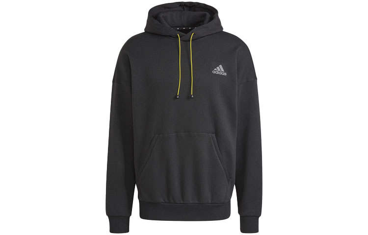 Adidas Adidas Sweatshirts Men's Black Hooded Moderate Regular