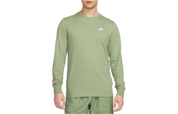 Nike Nike T Shirts Men's Green Crew Neck Moderate Straight Fit