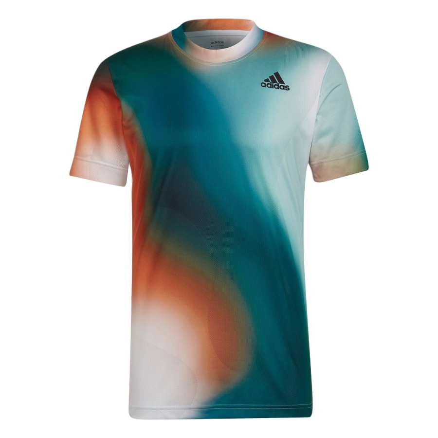 Adidas Adidas T Shirt Men's White/Black/Han Jade White Water Duck Green