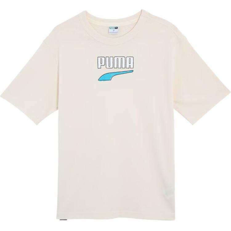 PUMA T Shirt Unisex Almond Candy
