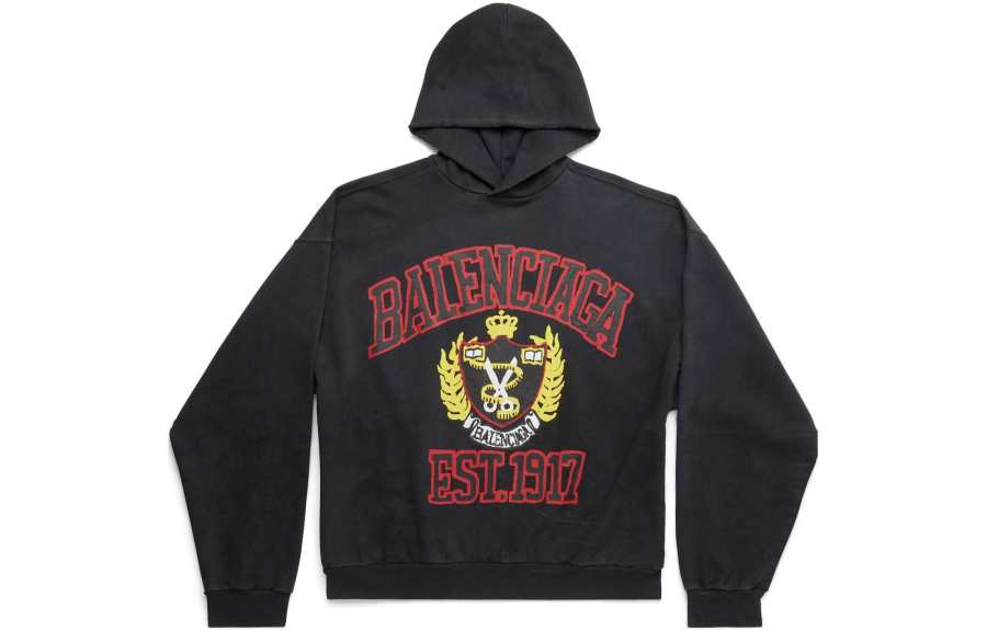Balenciaga SS23 Sweatshirt Loose Fit Unisex Black