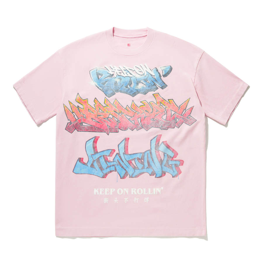 Li-Ning Li Ning T Shirt Men's Flower Branch Pink