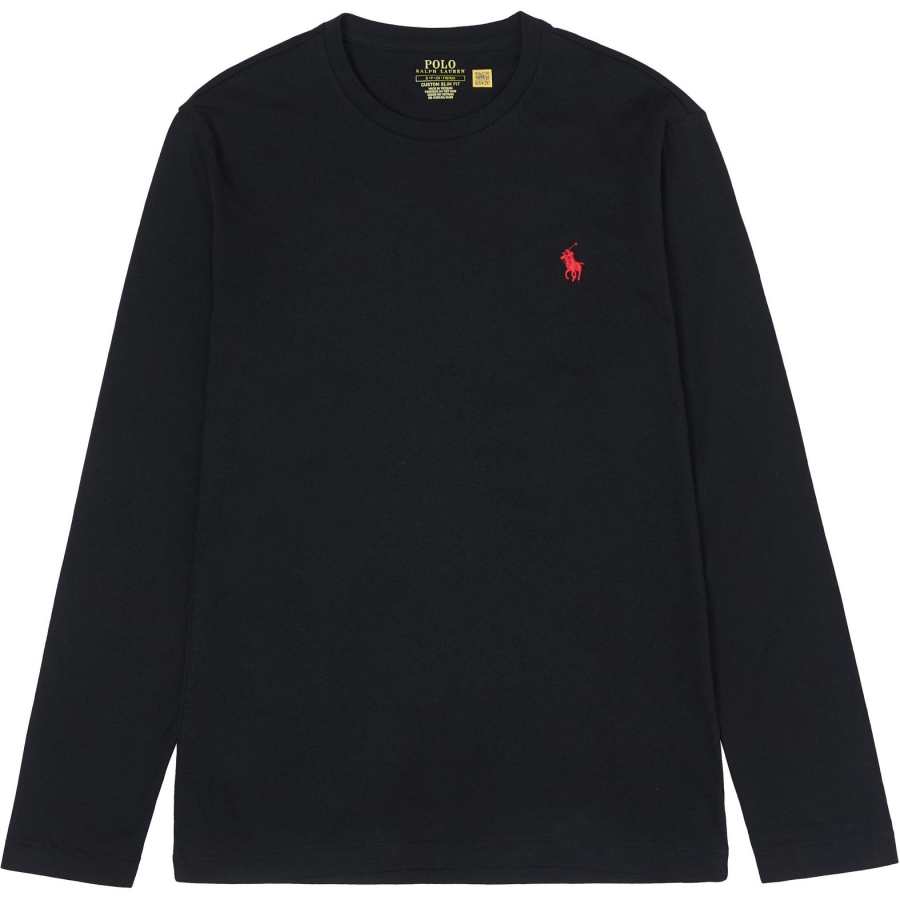 Polo Ralph Lauren SS24 T Shirt Custom Slim Fit Men's Black
