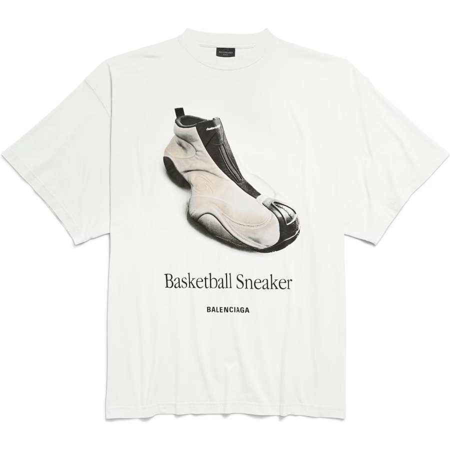 Balenciaga Graphic Printed Crewneck T Shirt
