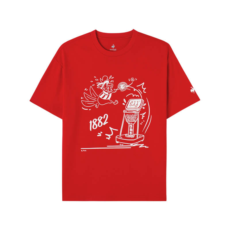Le Coq Sportif T Shirt Unisex France Red