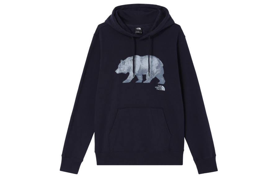 THE NORTH FACE Polar Bear Collection Sweatshirts Men's Marine Blue Hooded Moderate Regular