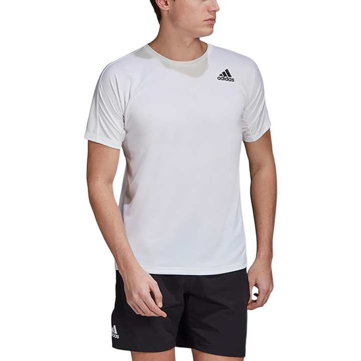 Adidas Adidas T Shirts Men's White Crew Neck Moderate