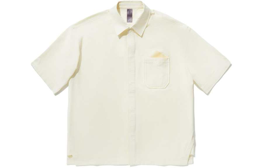 Li-Ning Li Ning x CHENGLONG,LIANMINGKUAN T Shirt Men's Papyrus White