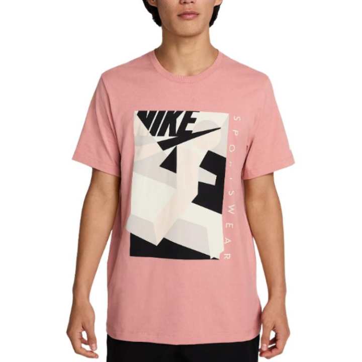 Nike Nike Sportswear T Shirt Men's Lei Buxing Dust/Pomegranate Ice
