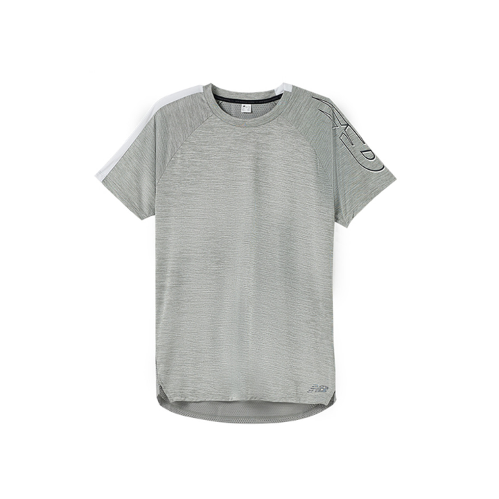 New Balance New Balance T Shirts Men's Gray Crew Neck Thin