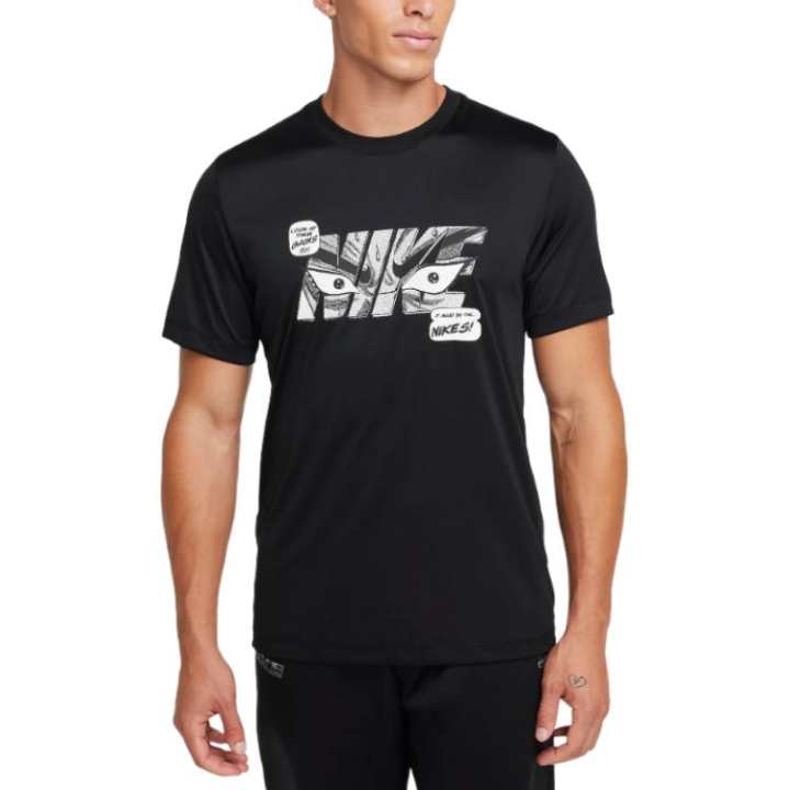 Nike Nike T Shirts Men's Black Crew Neck Moderate