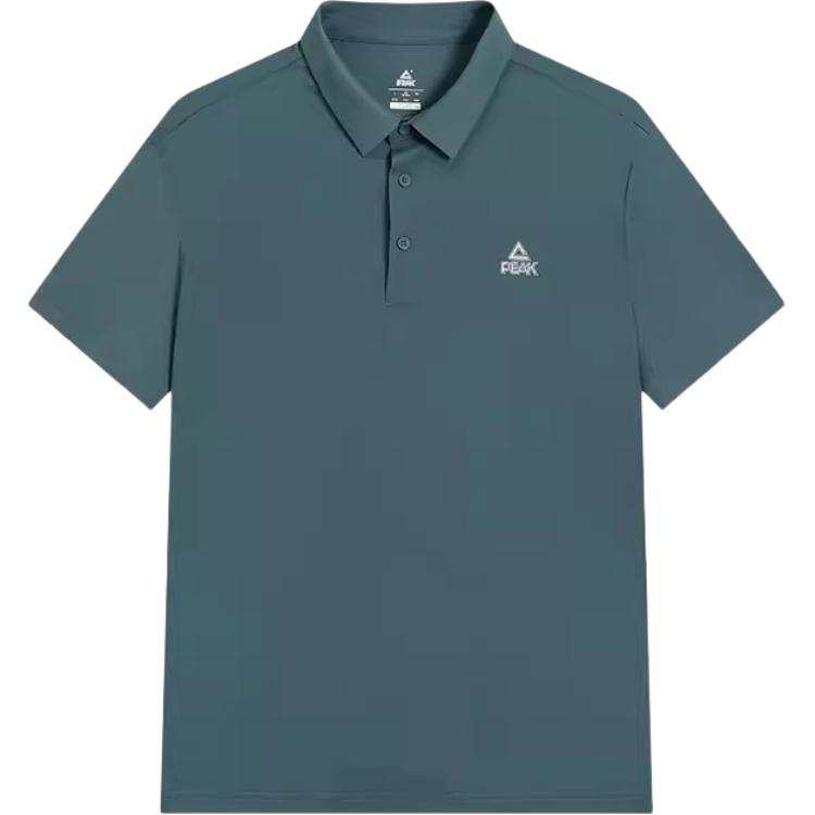 PEAK T Shirts Men's Turquoise Moderate Straight Fit