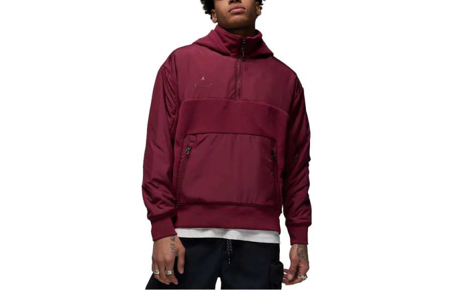 Jordan Jordan Sweatshirts Men's Burgundy Hooded Moderate Other