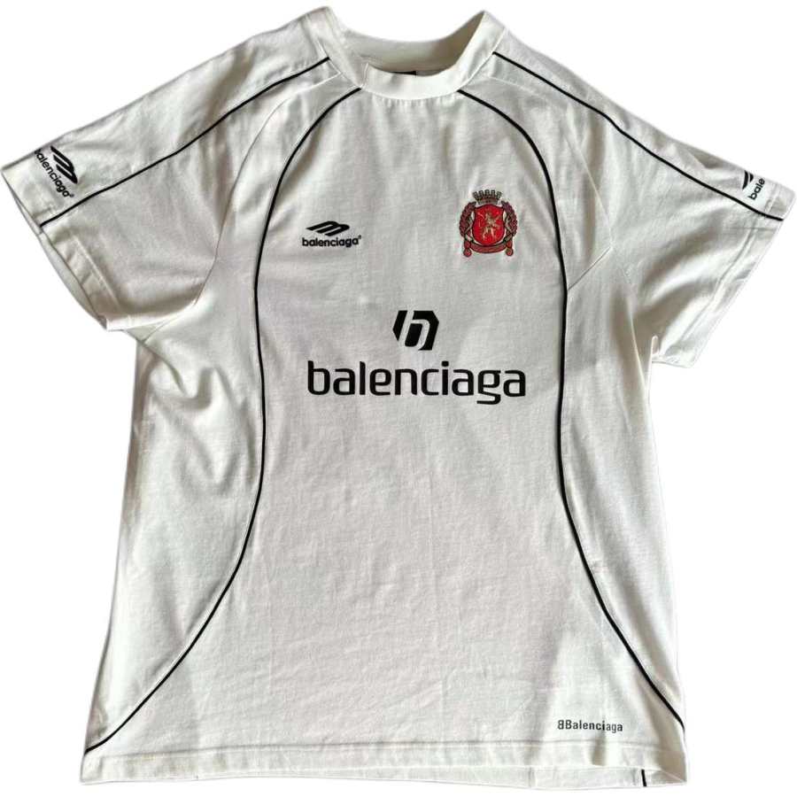 Balenciaga T Shirt Loose Fit Unisex White