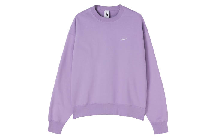 Nike Nike Sweatshirts Men's Purple Crew Neck Moderate Regular