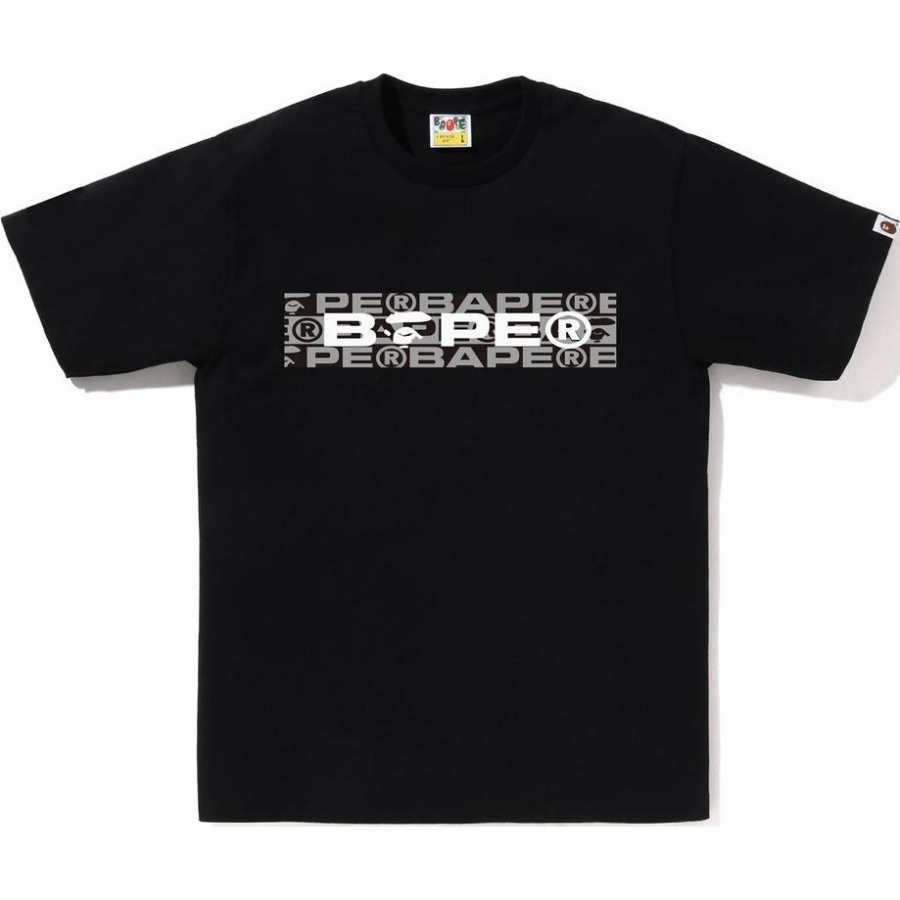 A BATHING APE A BATHING APE Lux Sport Pattern Box Logo Tee
