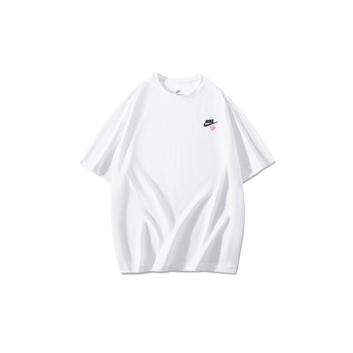 Nike Nike T Shirts Men's White Crew Neck Moderate Straight Fit