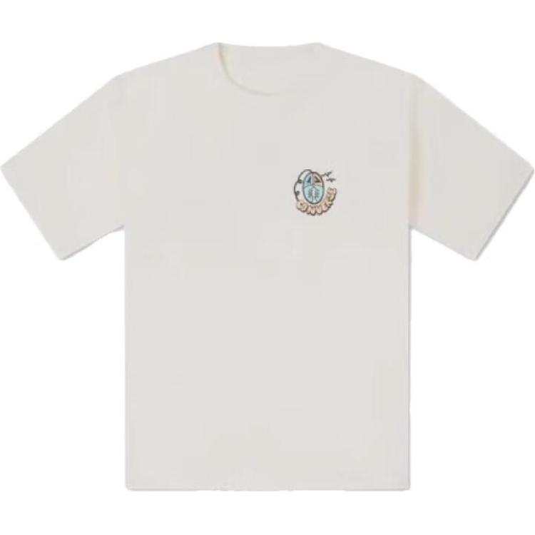 Converse T Shirts Men's White Crew Neck Moderate