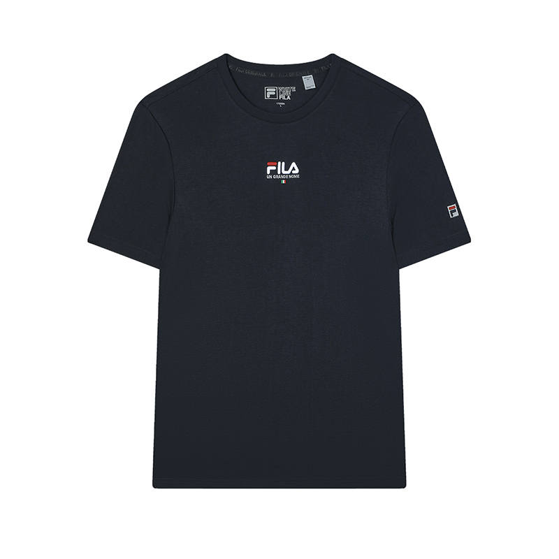 FILA ORIGINALE T Shirts Men's Legend Blue Crew Neck Moderate